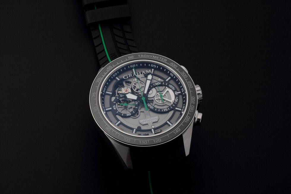 Lot #4821 – Graham Silverstone RS Skeleton Watch 2STAC2.B01A.K90F Graham Chronograph
