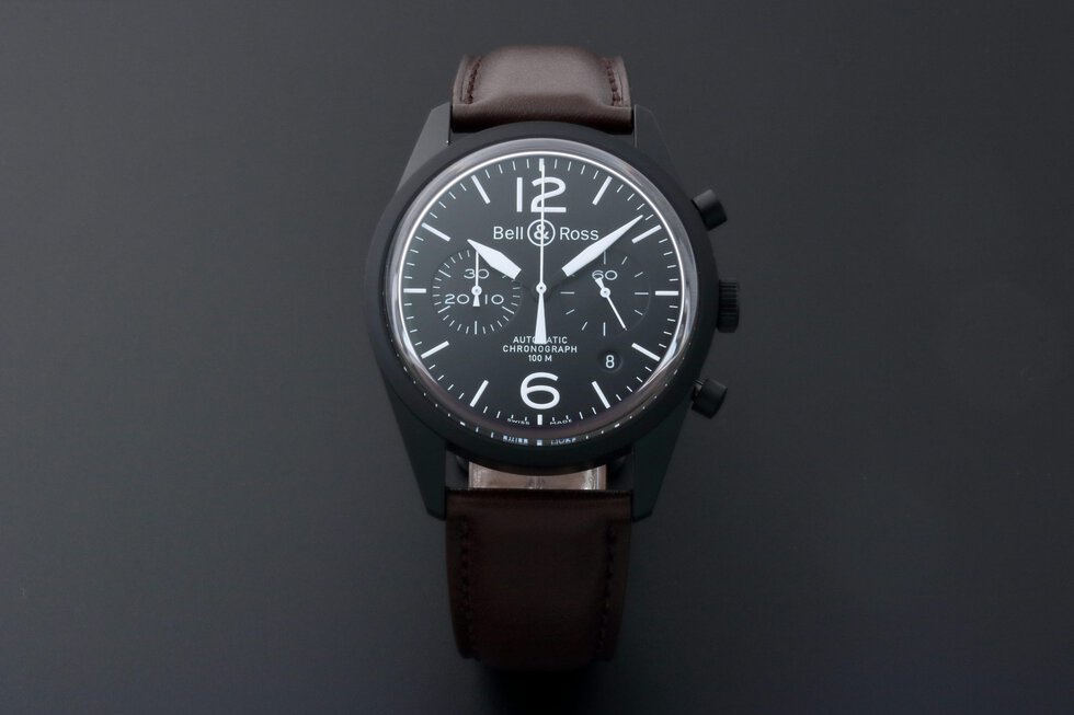 Lot #3239 – Bell & Ross Original Carbon Chronograph Watch BRV126-BL-CA/SCA/2 Bell & Ross Bell & Ross