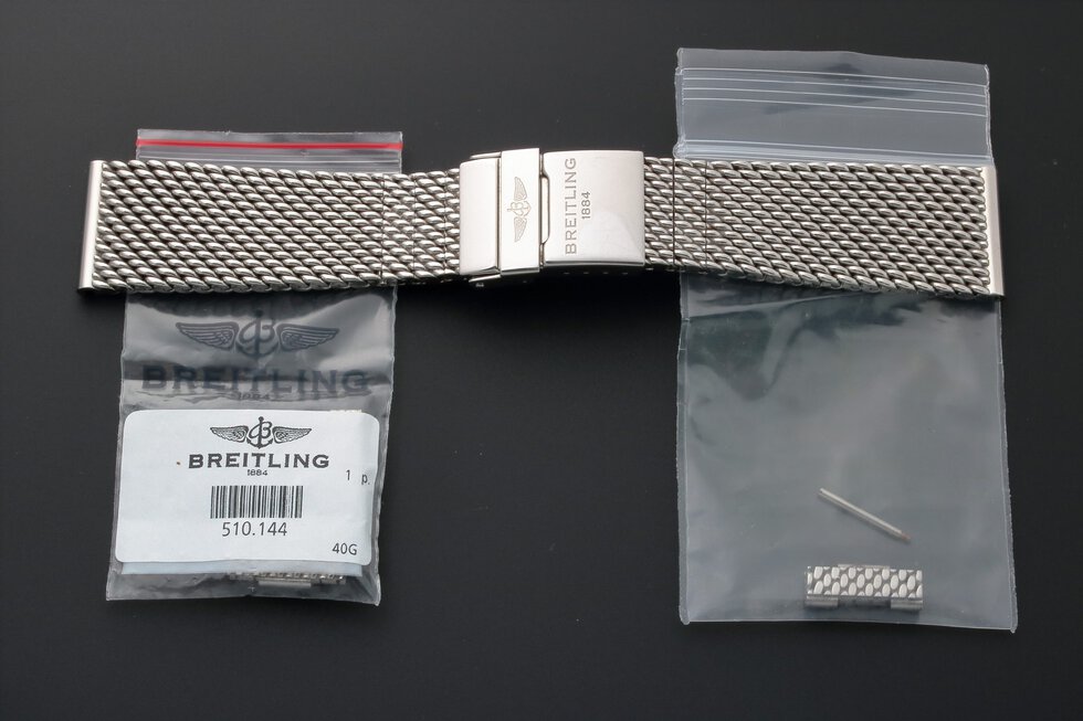 Lot #3203F Breitling Watch Mesh Bracelet 22MM 154A Watch Bracelets 22mm