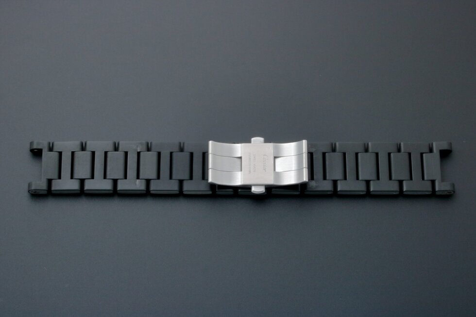 Lot #3639 – Cartier Seatimer Pasha Rubber Steel Watch Bracelet 22MM UFLB Watch Bracelets 22mm