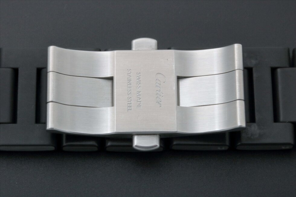 Lot #3639 – Cartier Seatimer Pasha Rubber Steel Watch Bracelet 22MM UFLB Watch Bracelets 22mm