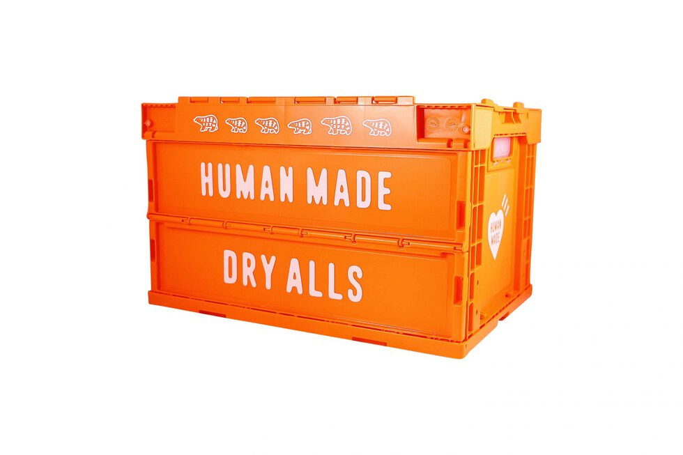 Lot #HB29-017 – Human Made Dry Alls 50L Orange Storage Crate Container Crates Human Made
