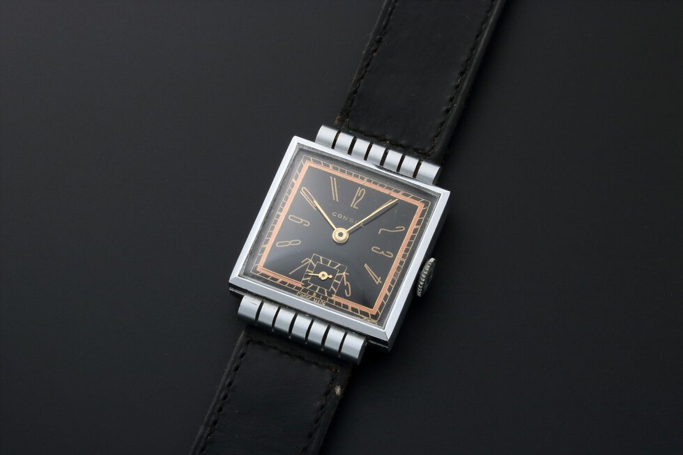Lot #HB31-015 – Vintage Gents Consul Fancy Shrouded Lugs Watch Consul Consul