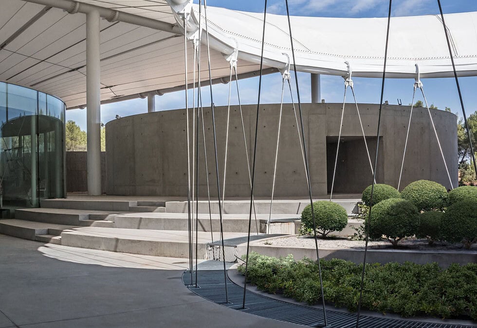 kanopi membrane, puncak, arsitektur modern