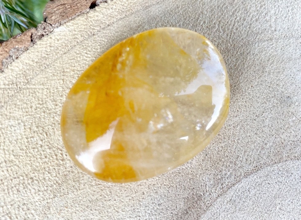 Spiral Crystals UK - Golden Healer Pebble Small