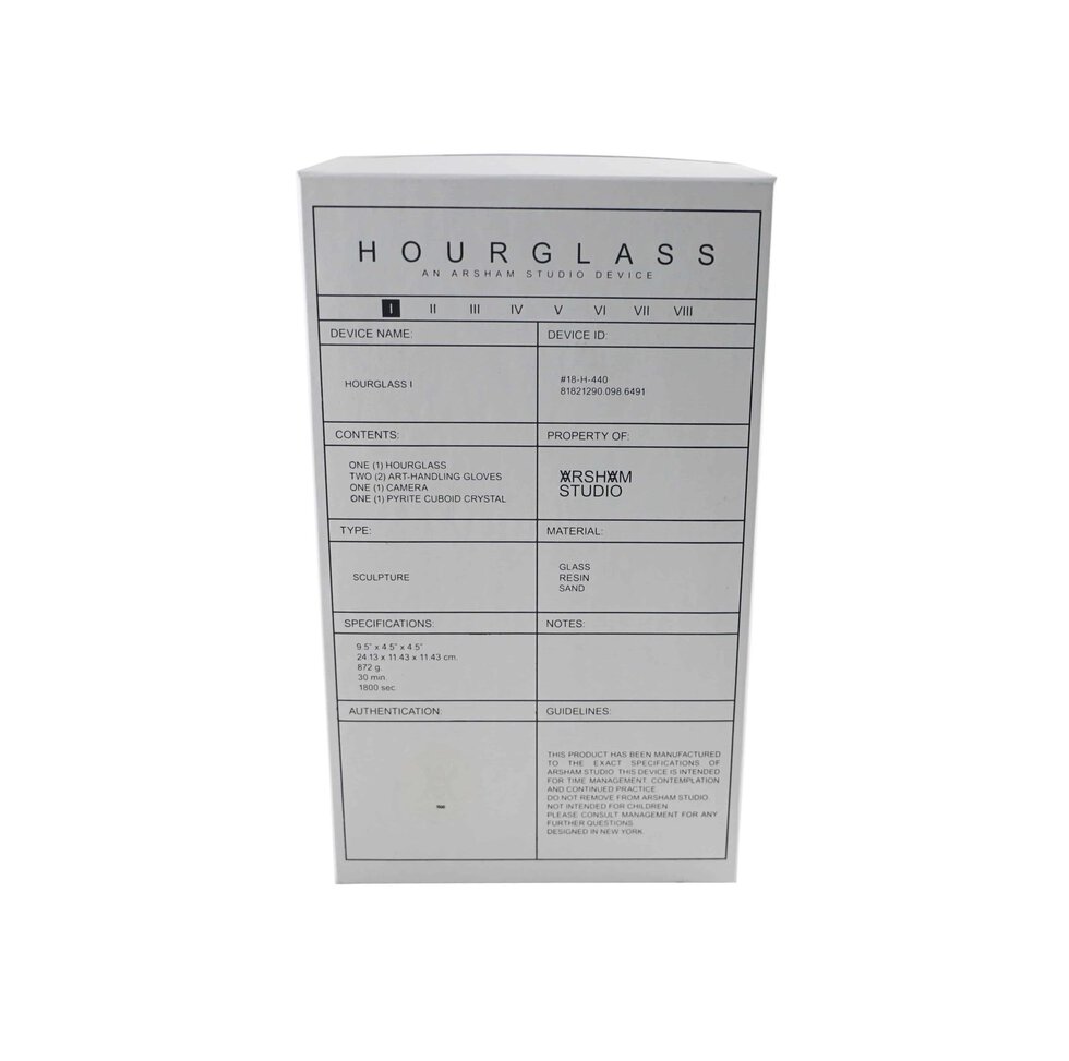 Lot #9026 – Daniel Arsham Hourglass Sculpture Limited Edition Art Toys Daniel Arsham Hourglass