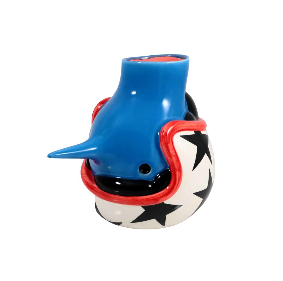 Lot #HB29-018 – Piet Parra The Upside Down Face Vase Helmet Sculpture Art Toys Case Studyo