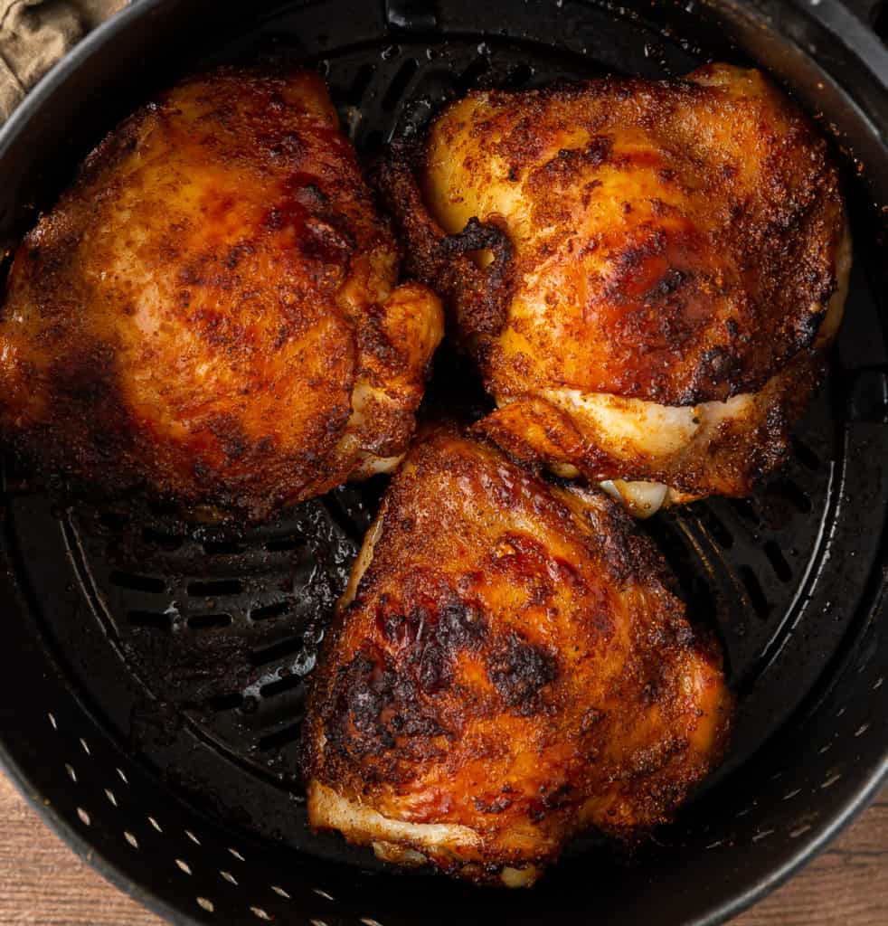 crispy air fryer chicken thighs