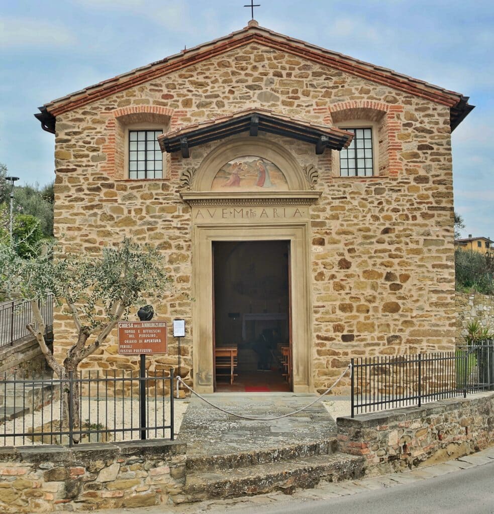 Chiesa dell’Annunziata Fontignano affresco Perugino