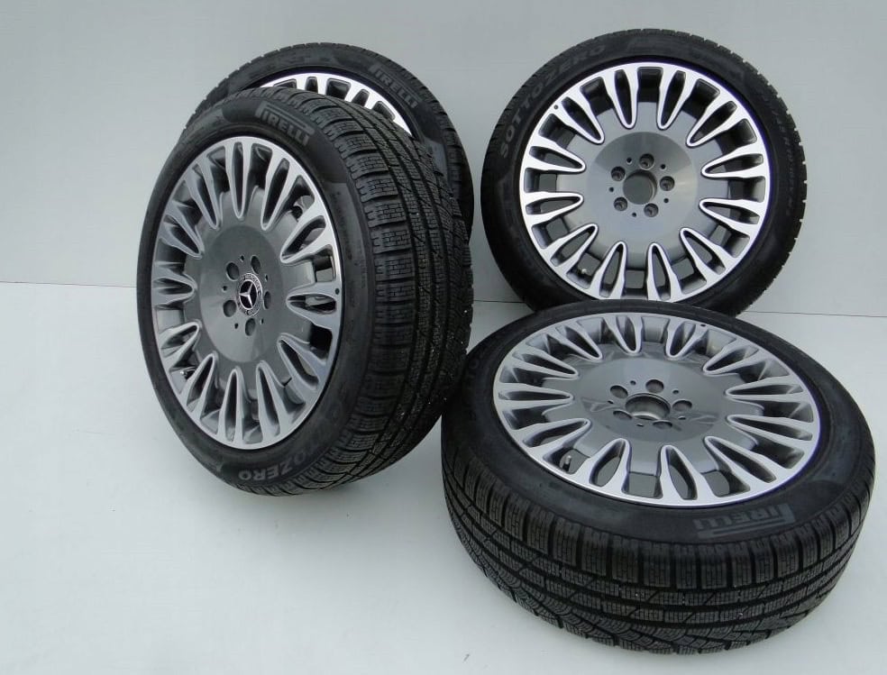 FELGI ALUFELGI 19 217 W222 MAYBACH AMG PIRELLI OPONY ZIMA - obrazek 18