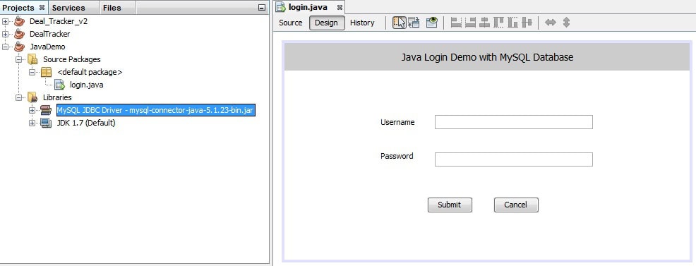 java application