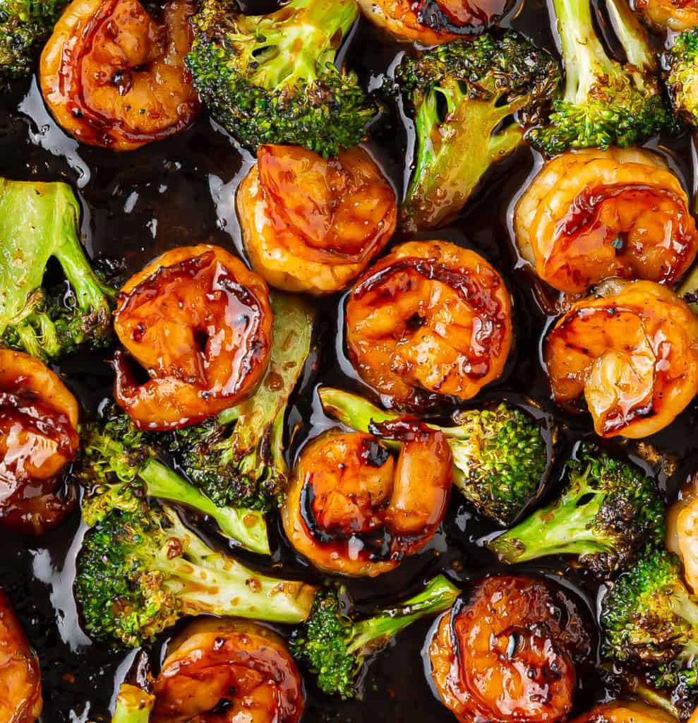 honey garlic shrimp broccoli