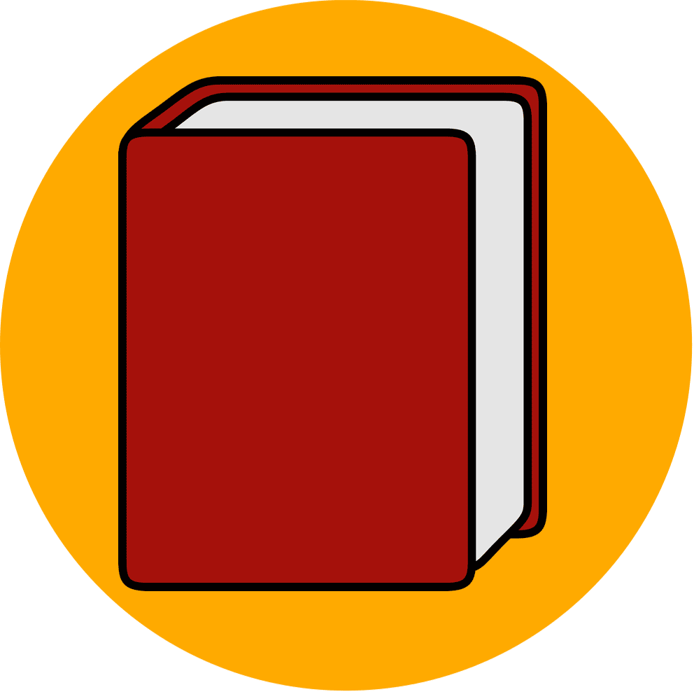 dessin d'un livre rouge