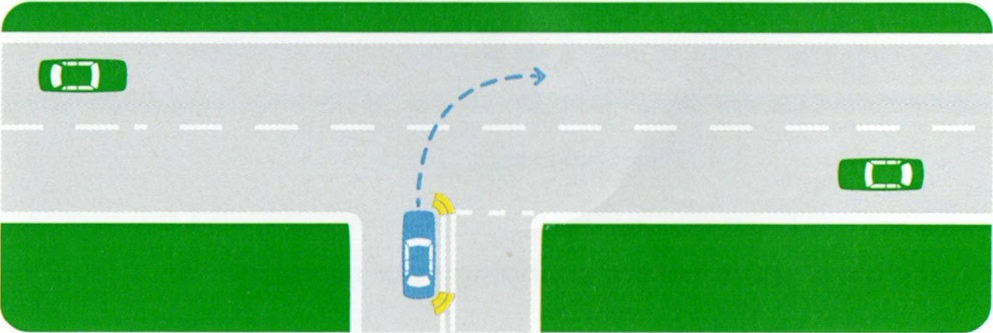 Right turn diagram