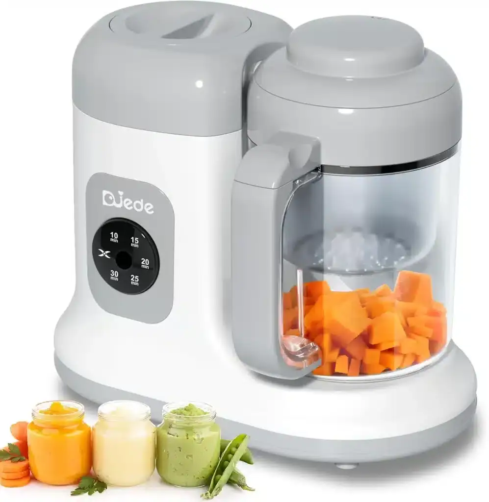 duede baby food steamer and blender on blessedcutebabies.com