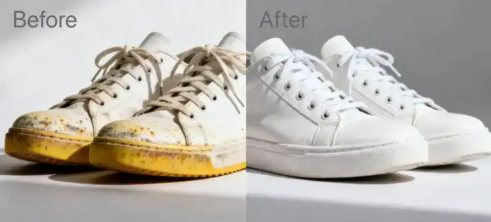 turned yellow how to make huaraches white again