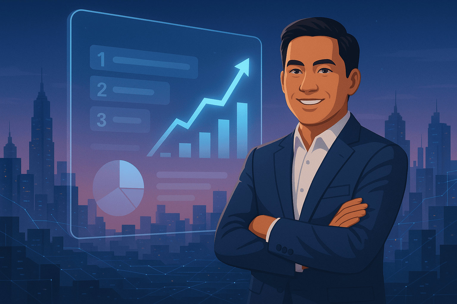 Filipino entrepreneur benefiting from AI optimization