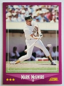 Mark McGwire Score 1988 Card #5