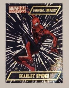 Scarlet Spider Man "Annual Impact" Upper Deck 2021 Marvel Comic Card Number AI-6
