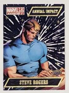 Steve Rogers "Annual Impact" Upper Deck 2021 Marvel Comic Card Number AI-8