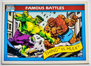 Marvel 1990 Famous Battles-Hulk vs The Thing #88