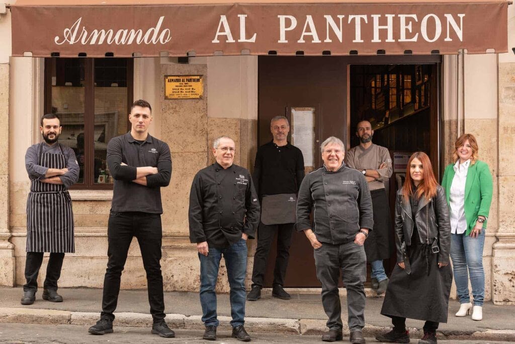 roman dinner by the pantheon