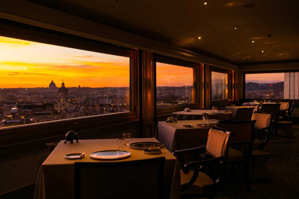 dinner rome Spanish steps