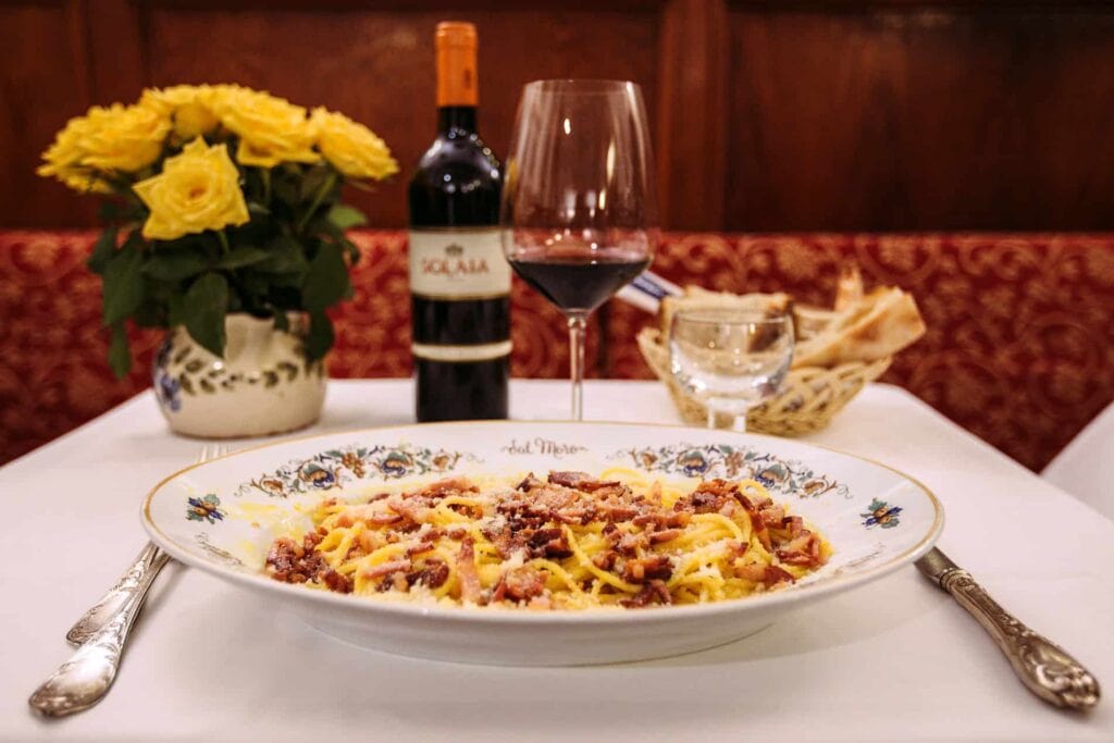 dinner rome Trevi fountain