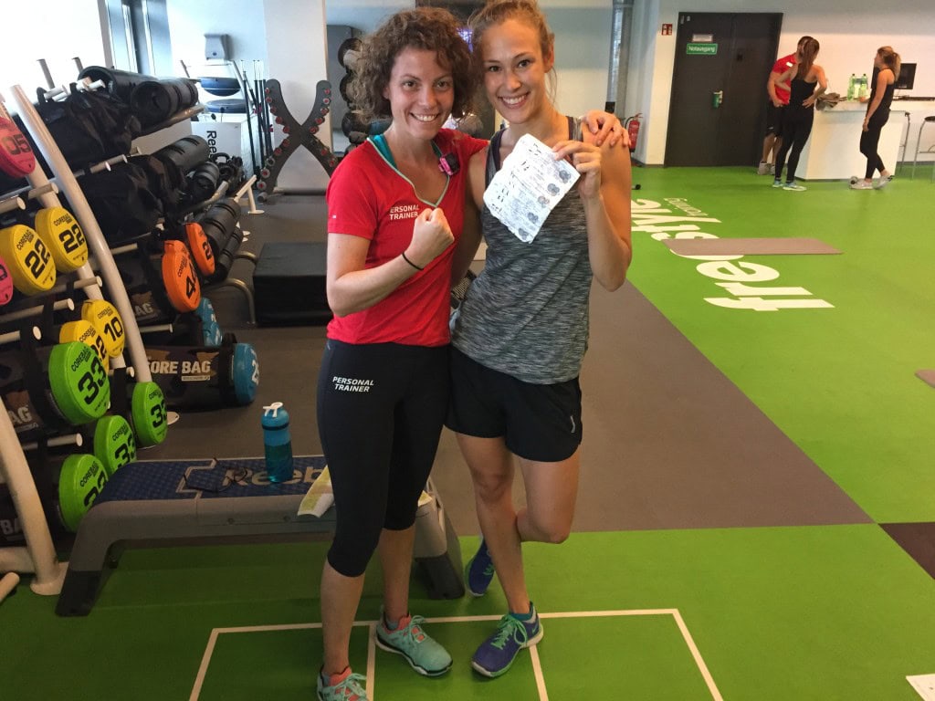 Amelie beim Personal Training in Köln mit Steffi bei funcFIT