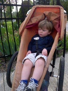 Officer Jack in his stroller MyFixitUpLife