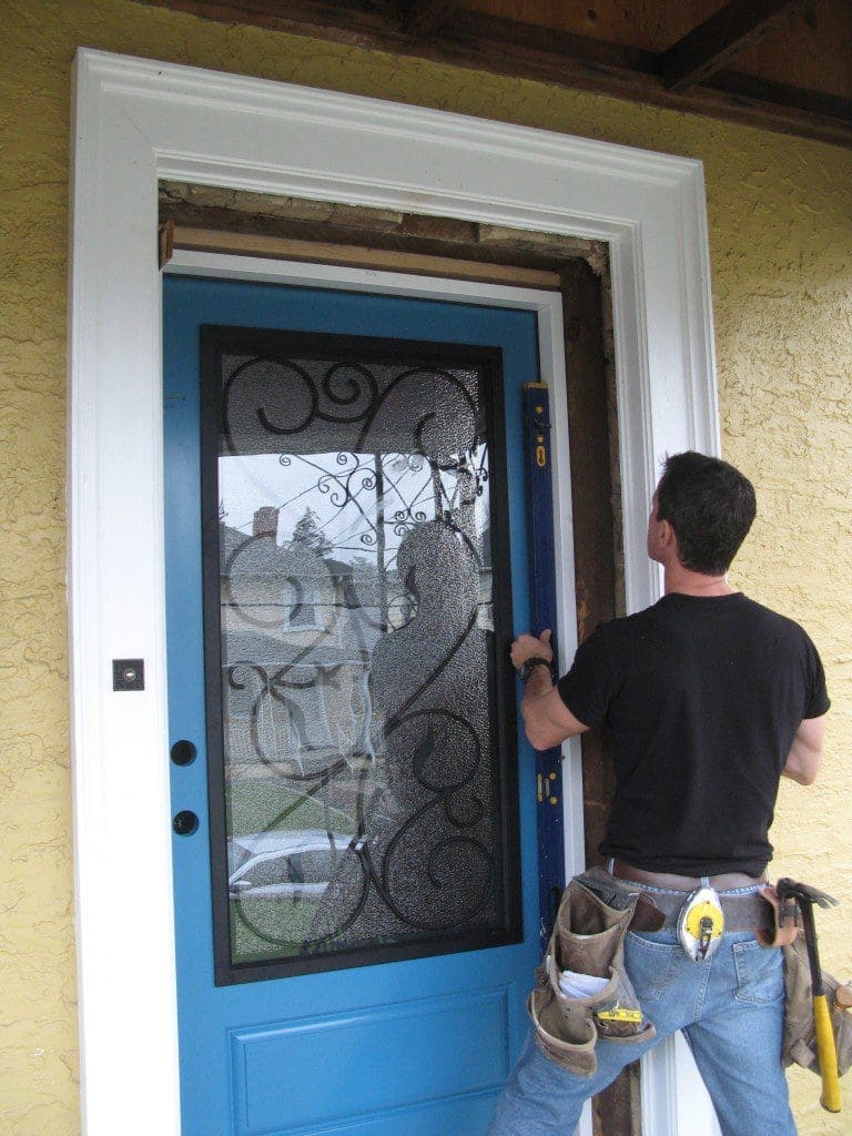 Installing a thermally efficient Therma Tru fiberglass door Installing a thermally efficient Therma Tru fiberglass door