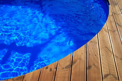 How to build a pool deck How to build a pool deck around a round above ground pool MyFixitUpLife How to build a pool deck