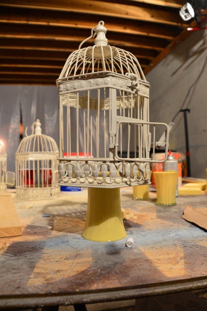 Bird cage whimsy for displaying donuts Bird cage whimsy for displaying donuts