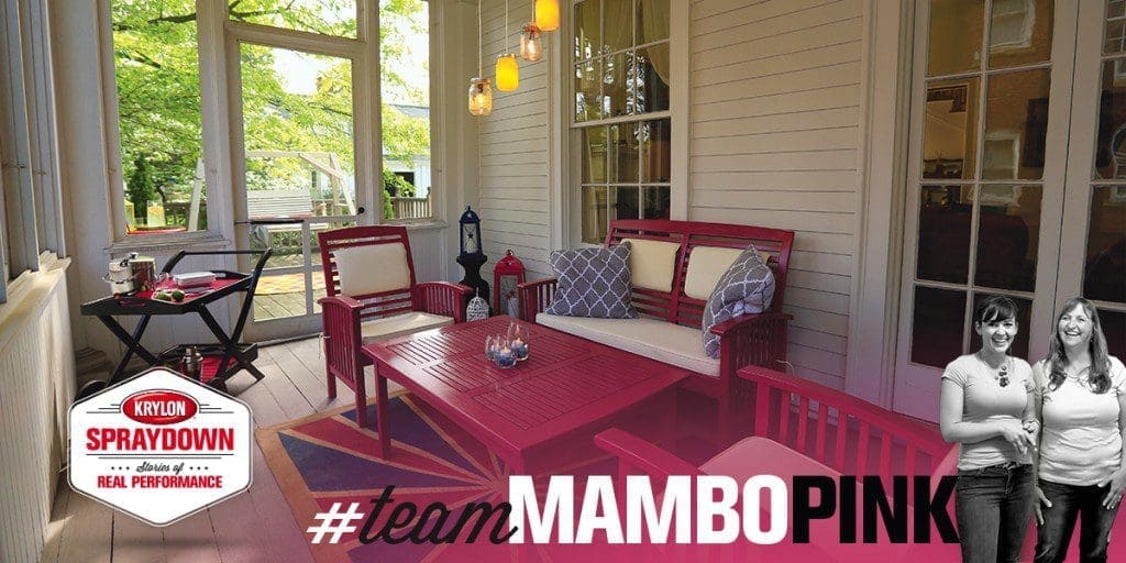spraydown voting 0003 team mambo pink reveal Get Inspired How We Did this Easy Porch Makeover MyFixitUpLife spraydown voting 0003 team mambo pink reveal