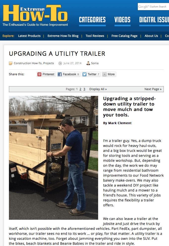 Utility Trailer MyFixitUpLife Extreme How To How to upgrade utility trailers and tow tools in style MyFixitUpLife MyFixitUpLife Utility Trailer MyFixitUpLife Extreme How To
