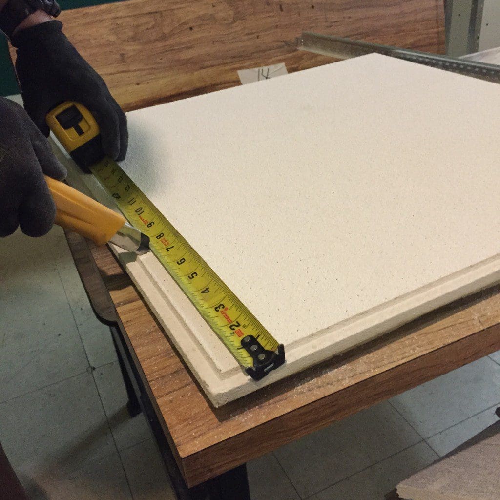 OLFA Utility KNife Best Way To Cut Ceiling Tiles Suspended Ceilings How To MyFixitUpLife Installing an Armstrong suspended ceiling how to cut ceiling tiles