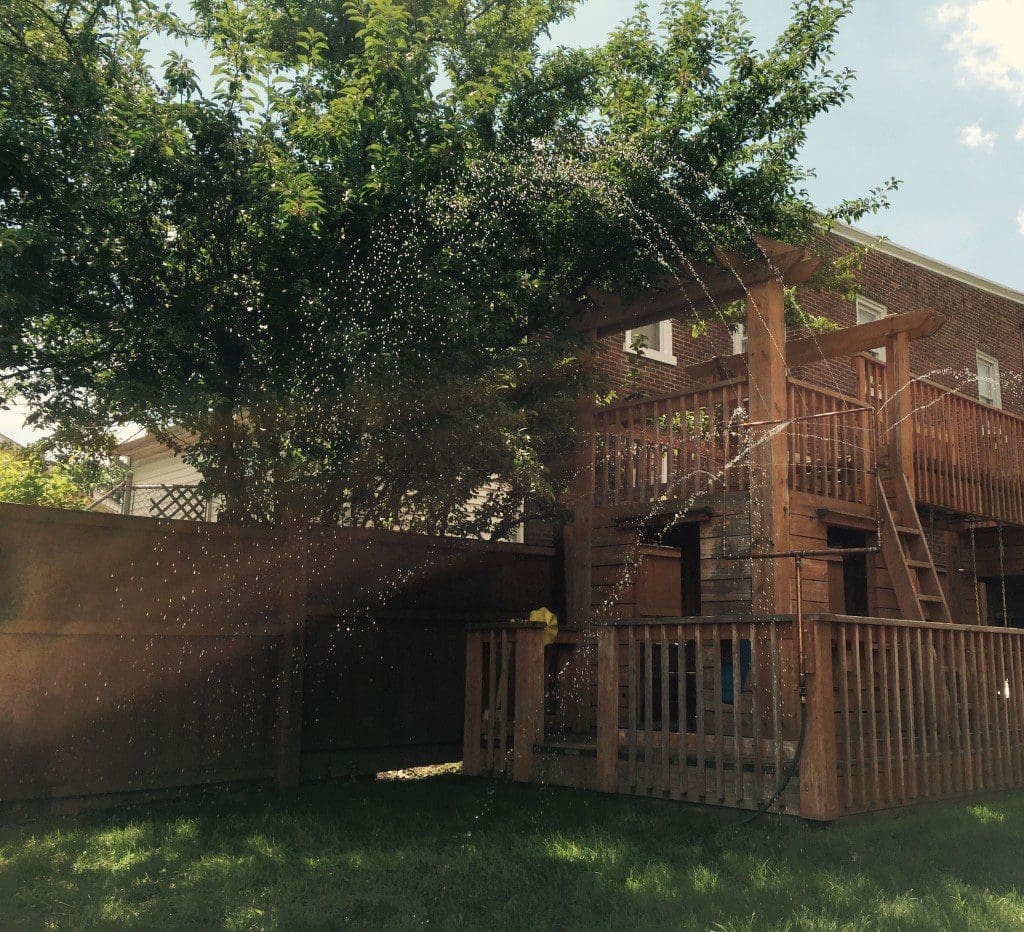 DIY sprinkler DIY Sprinkler Fun for kids pets and you Beat the heat MyFixitUpLife MyFixitUpLife DIY Sprinkler