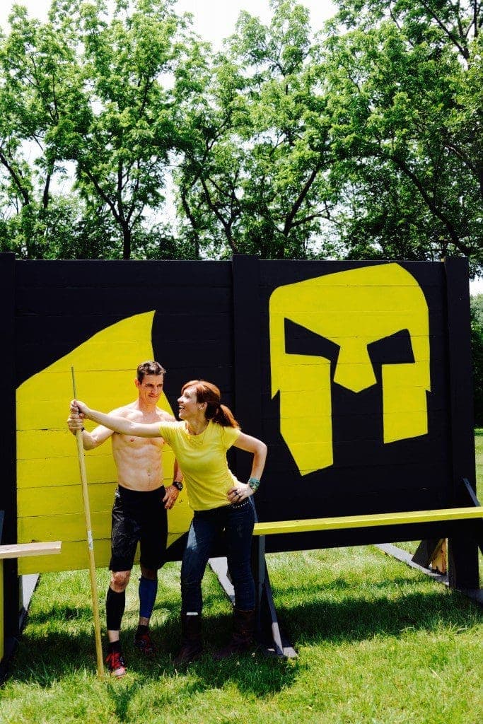 Theresa and Mark built a Spartan Race training wall AROO We built a wall to help train for Spartan Race at a YMCA MyFixitUpLife MyFixitUpLife Spartan Wall YMCA MyFixitUpLife
