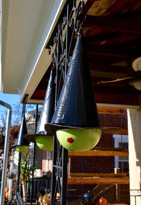 2015 MyFixitUpLife Witch Craft I made witch hats from hanging planters for Halloween Heres how MyFixitUpLife MyFixitUpLife 2015 MyFixitUpLife Witch Craft