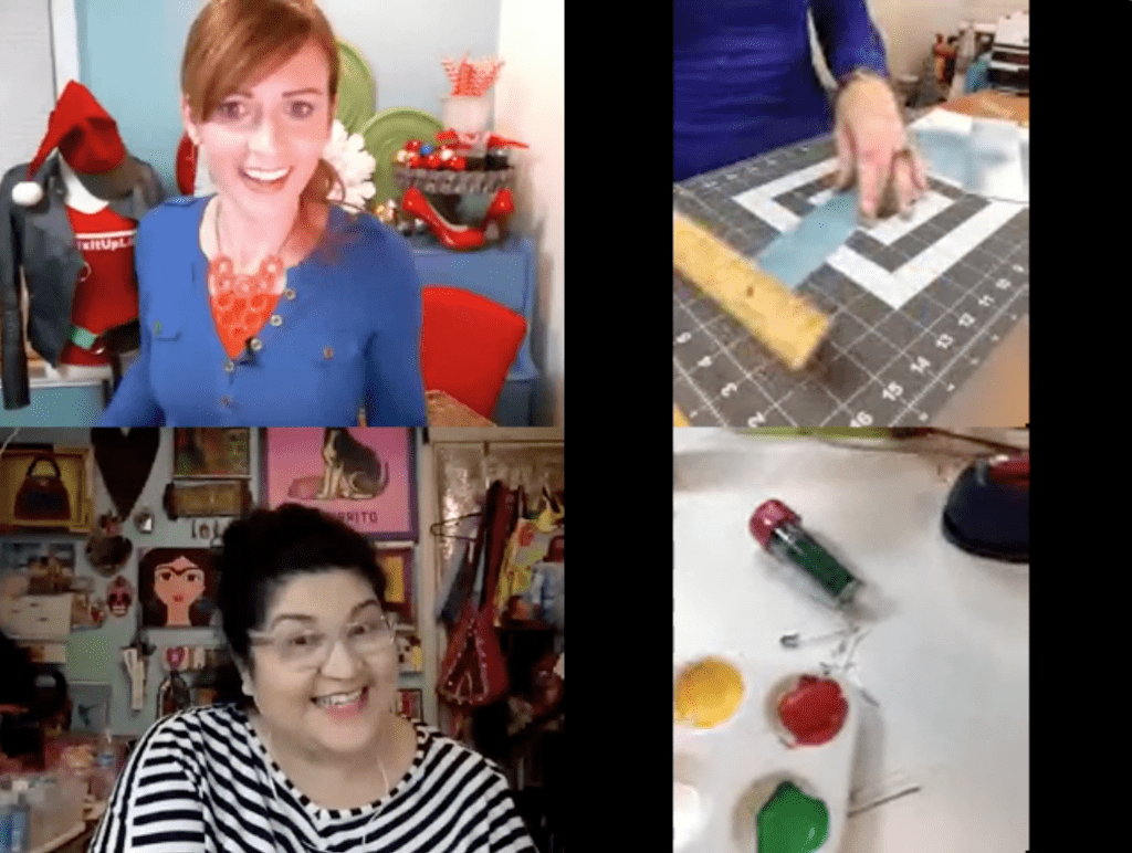 2015 MyFixitUpLife DIYcon CraftyChica Little holiday present earrings are easy to make DIY with Crafty Chica MyFixitUpLife MyFixitUpLife 2015 MyFixitUpLife DIYcon CraftyChica