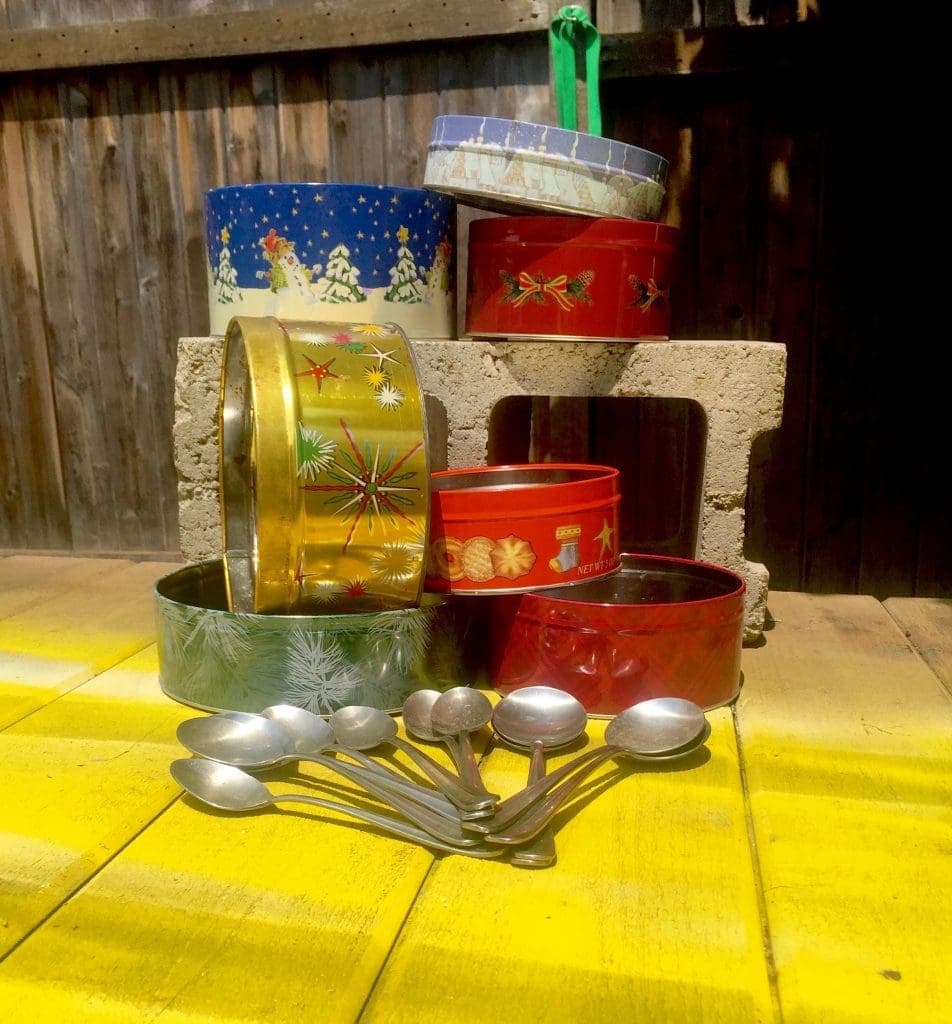 1 2016 MyFixitUpLife Bernzomatic Fountain Before Spoons and tins from Habitat How to Use Fire to Make a Water Fountain from Cookie Tins MyFixitUpLife 1 2016 MyFixitUpLife Bernzomatic Fountain Before Spoons and tins from Habitat MyFixitUpLife