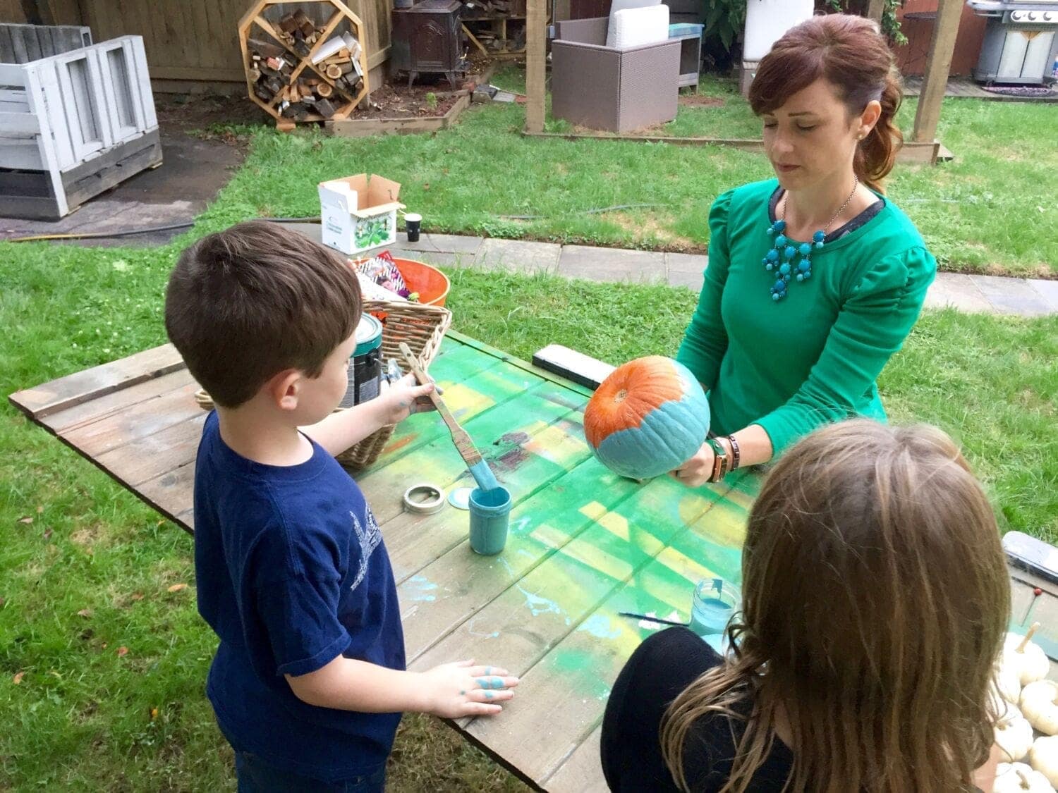 How to paint a pumpkin MyFixitUpLife How to paint a pumpkin teal to help trick or treaters with food allergies MyFixitUpLife MyFixitUpLife How to paint a pumpkin MyFixitUpLife