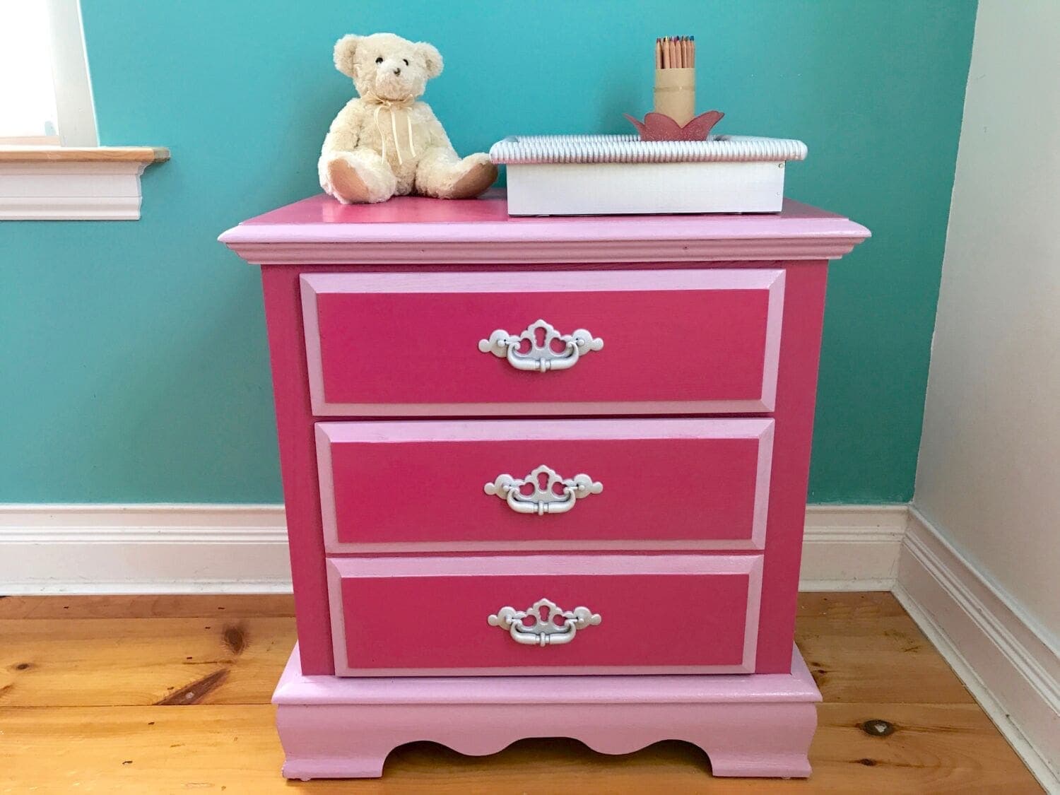 MyFixitUpLife Habitat Minwax after tray bear A little dresser updated in two pink stains for one little girls room MyFixitUpLife MyFixitUpLife MyFixitUpLife Habitat Minwax after tray bear pink stain