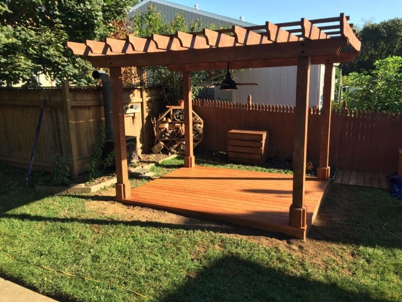 MyFixitUpLife Build A Pergola 5990 Pergola ideas We built our pergola with a wood base and we love it MyFixitUpLife MyFixitUpLife pergola