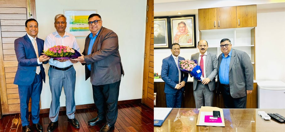 বিএসইসি’র দুই কমিশনারকে ফুলেল শুভেচ্ছা জানিয়েছেন বিএমএসএল ইনভেস্টমেন্ট ও সালতা ক্যাপিটাল