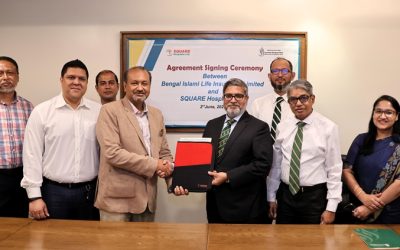 বেঙ্গল ইসলামি লাইফ ও স্কয়ার হাসপাতালের মধ্যে স্বাস্থ্যসেবা চুক্তি