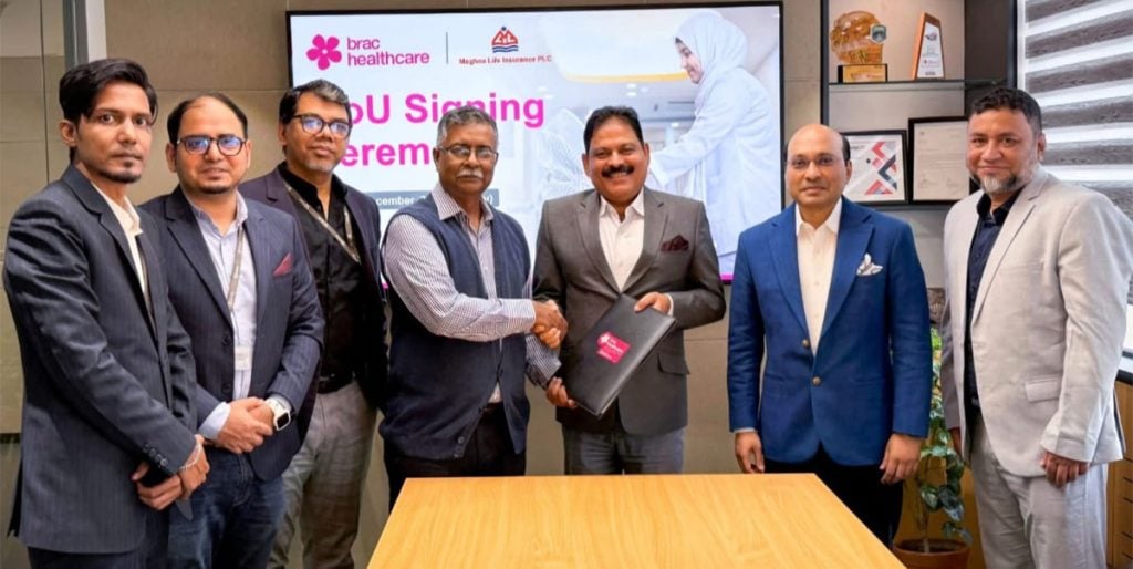 মেঘনা লাইফ ও ব্র্যাক হেলথকেয়ারের মধ্যে চুক্তি স্বাক্ষর