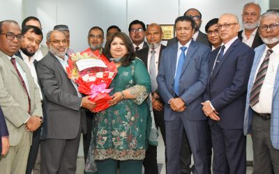 আইডিআরএ চেয়ারম্যানকে বিআইএফ’র ফুলেল শুভেচ্ছা