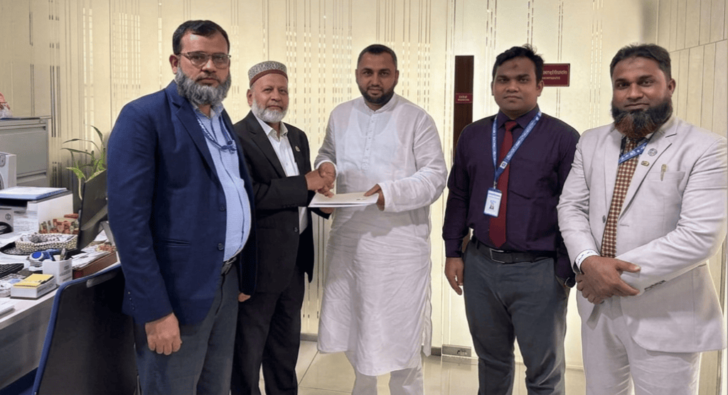 সাদিপ এন্টারপ্রাইজকে আড়াই কোটি টাকার অগ্নি বীমা দাবি পরিশোধ করল সাউথ এশিয়া ইন্স্যুরেন্স