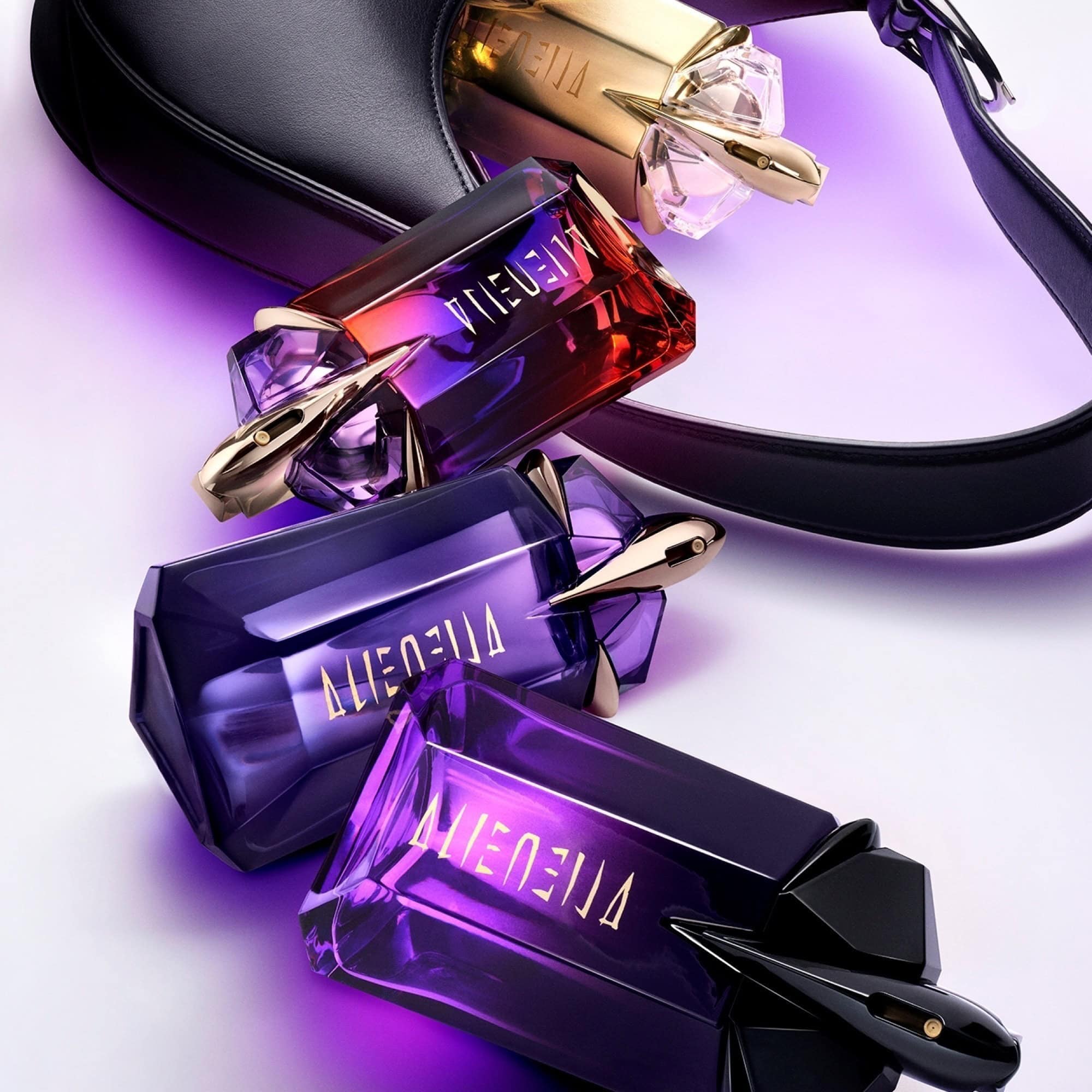 Mugler perfume bottles Angel and Alien
